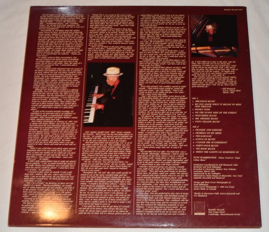 Washington, Tuts - New Orleans Piano Professor