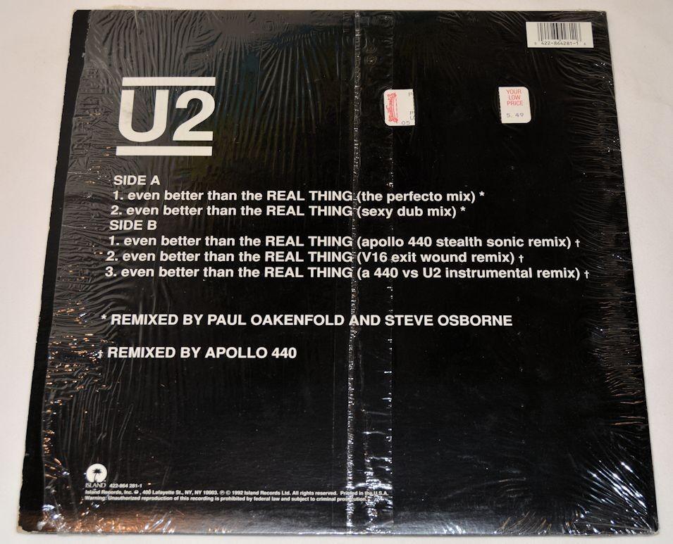 U2 - Even Better Than The Real Thing