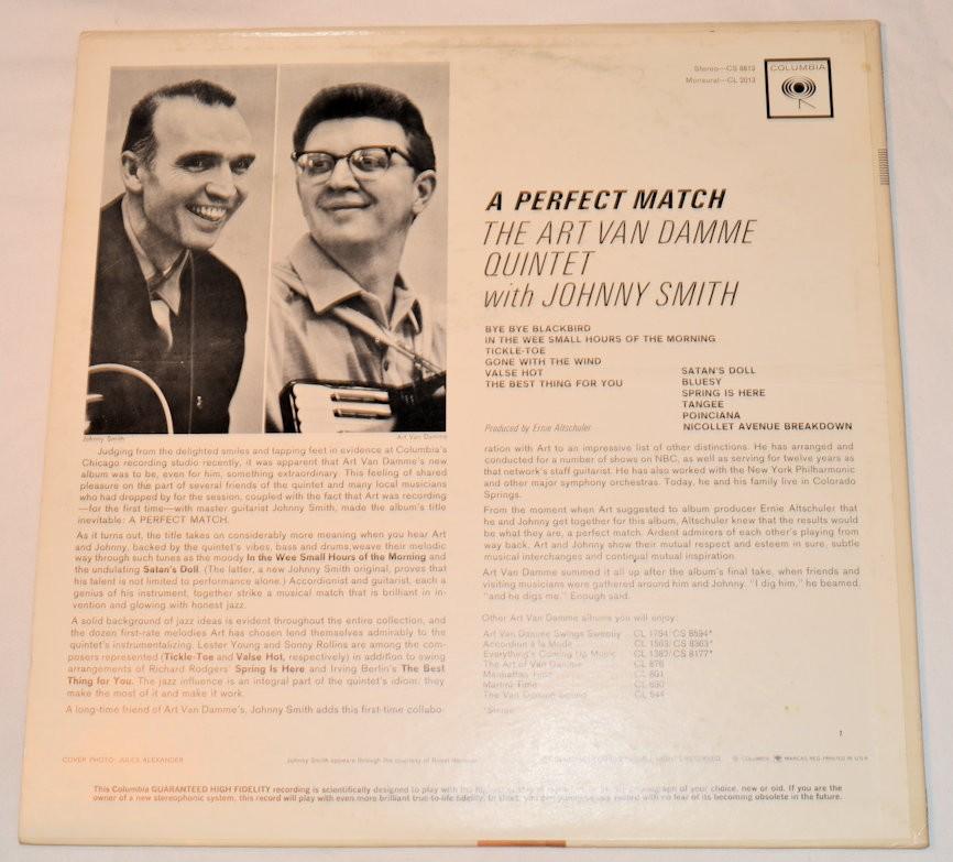 Van Damme, Art - A Perfect Match