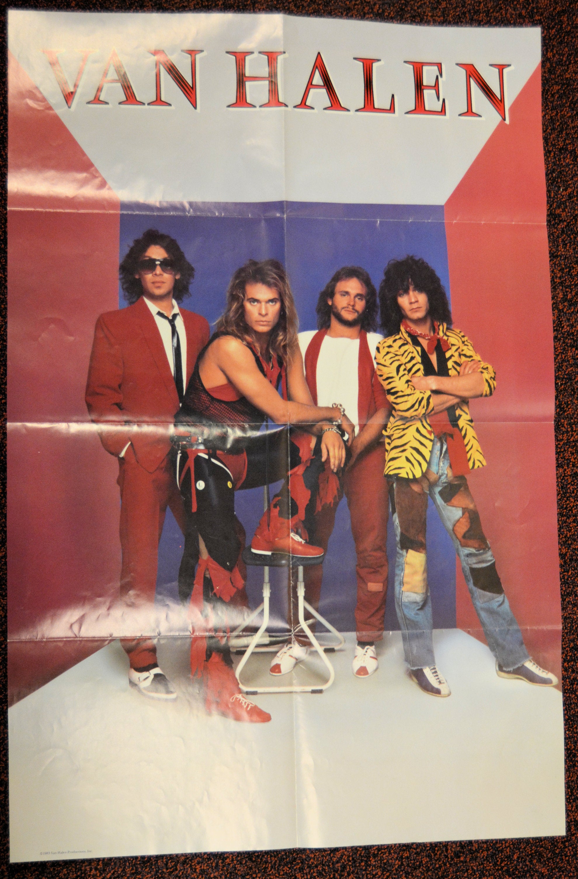 Van Halen 1984 Tour Program, Poster, Eddie, David Lee Roth Joe's Albums