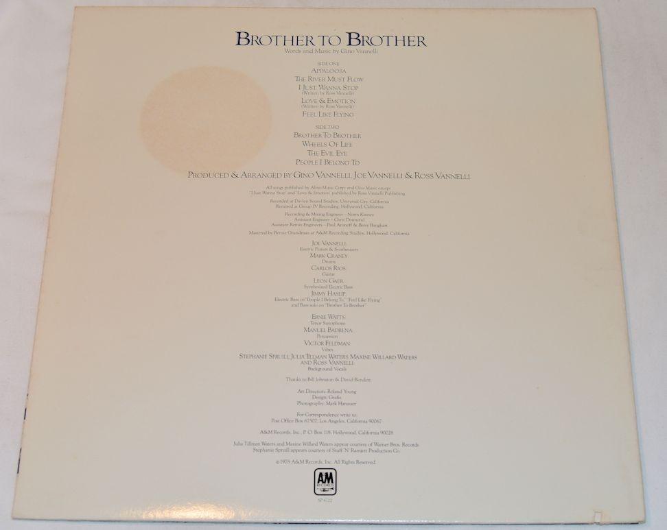 Vannelli, Gino - Brother To Brother