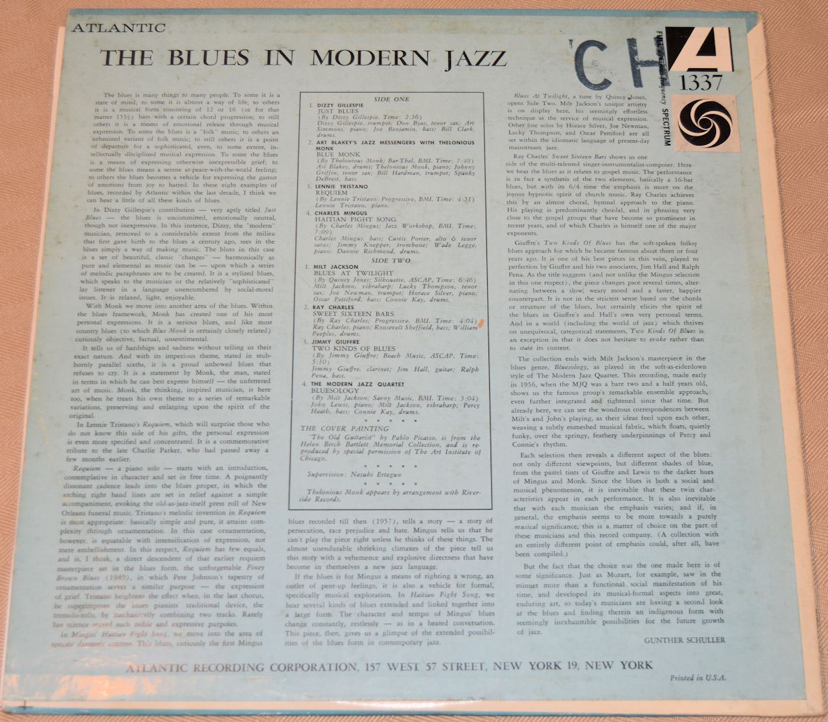 Various - The Blues In Modern Jazz