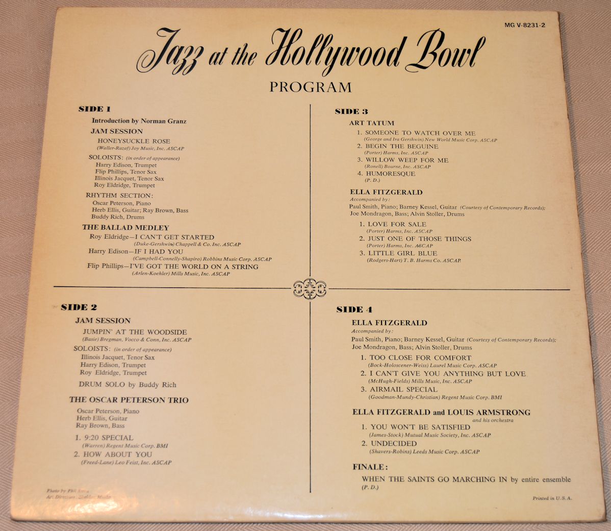 Various - Jazz At The Hollywood Bowl