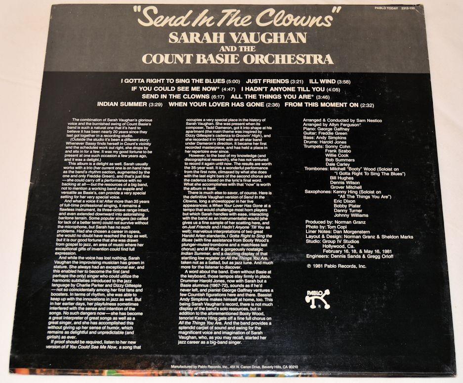 Vaughan, Sara - Send In the Clowns