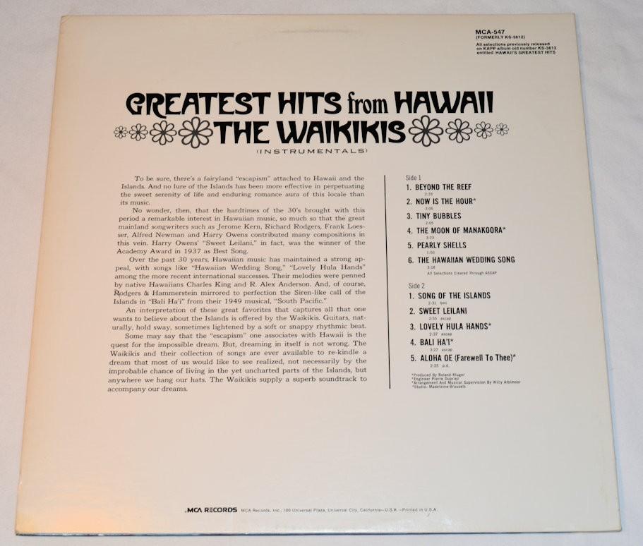 Waikikis, The - Greatest Hits From Hawaii