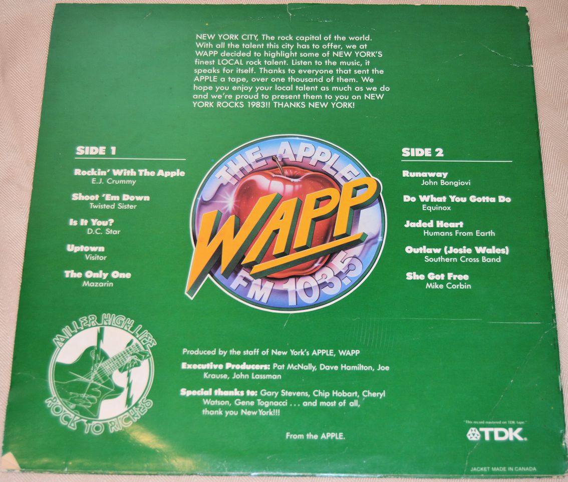 Various - New York Rock 1983, WAPP FM 103.5