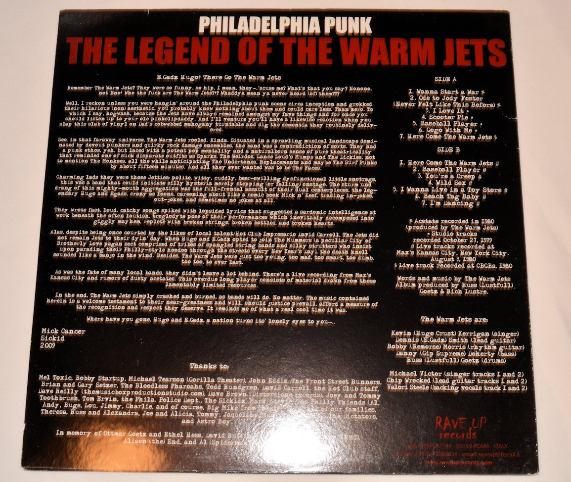 Warm Jets, The - Wanna Start A War