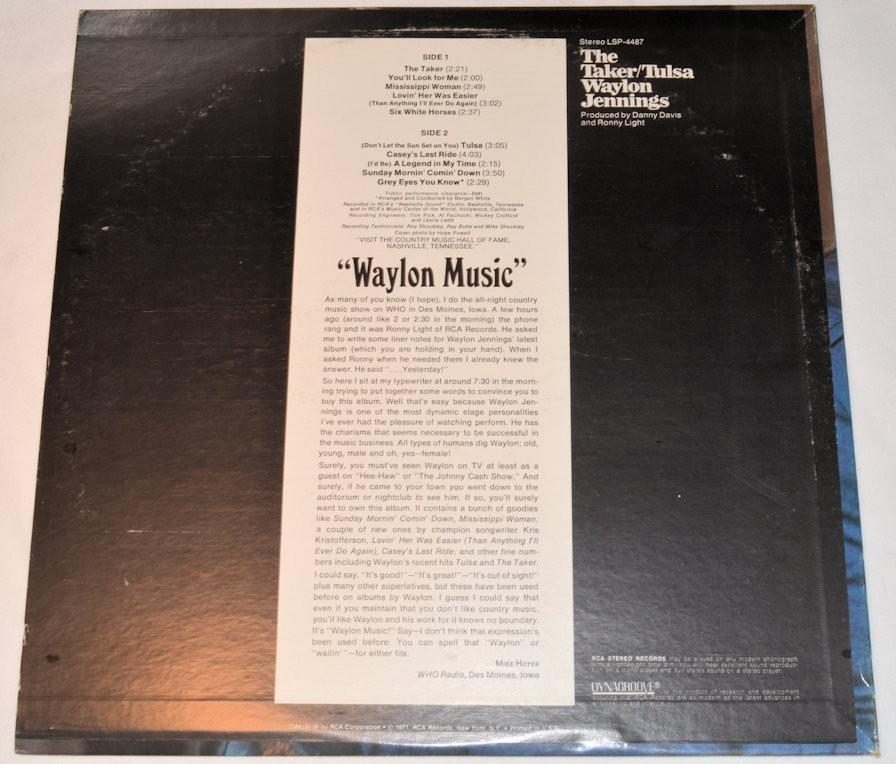 Jennings, Waylon - Taker/Tulsa