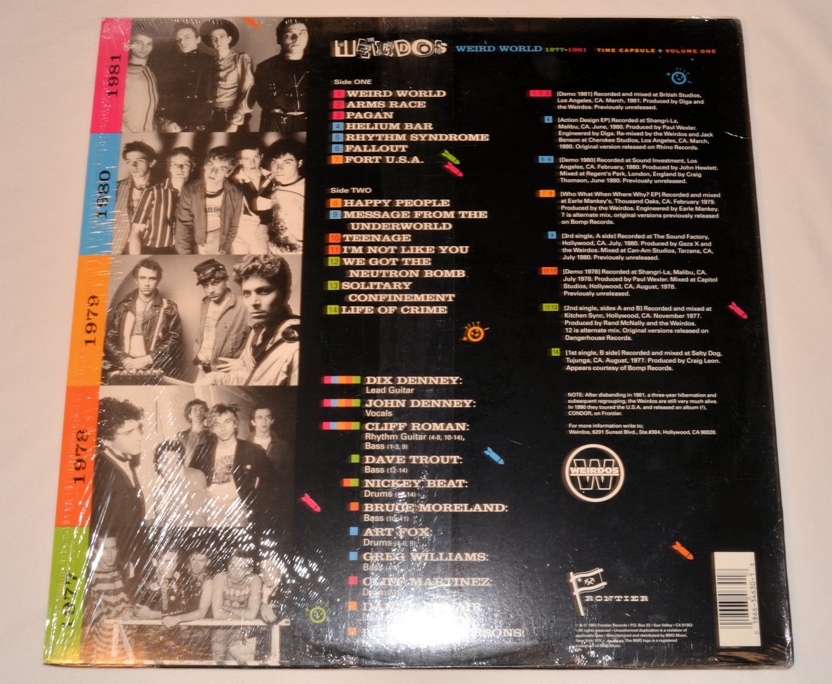 Weirdos, The - Weird World 1977-1981 Time Capsule - Volume One