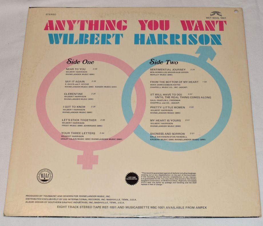 Harrison, Wilbert - Anything You Want