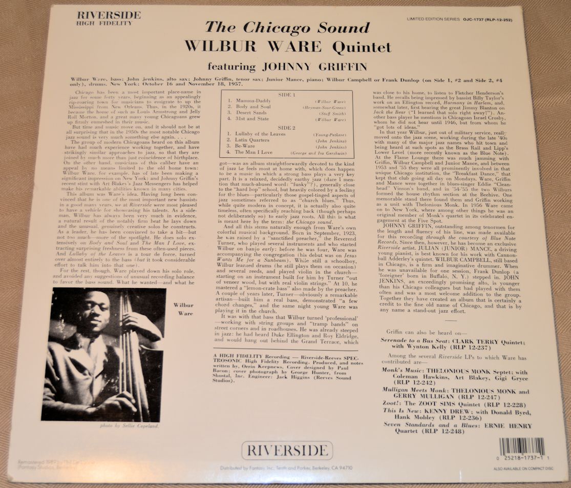 Ware, Wilbur Quintet - The Chicago Sound