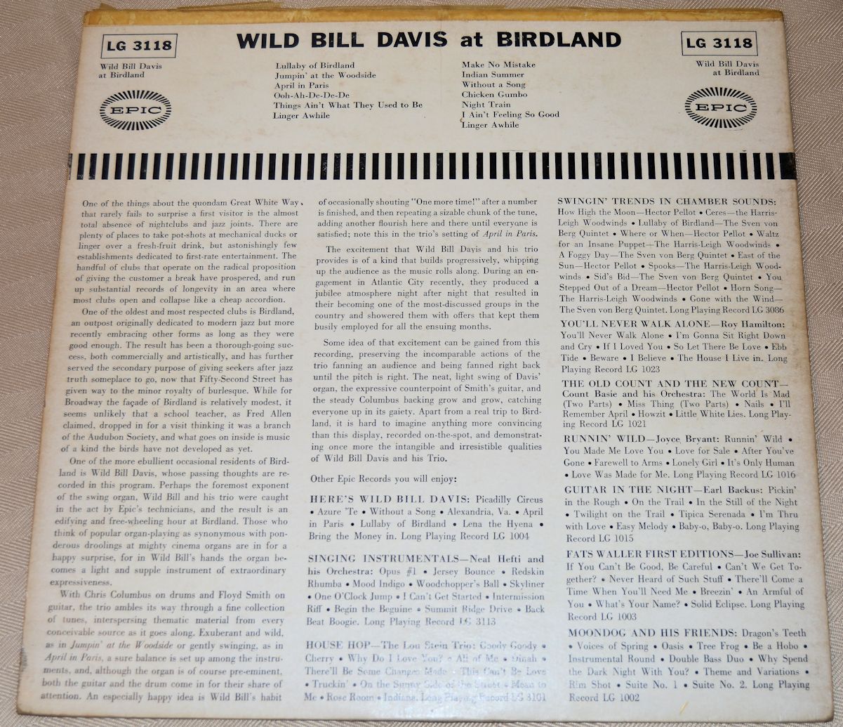 Davis, Wild Bill - At Birdland