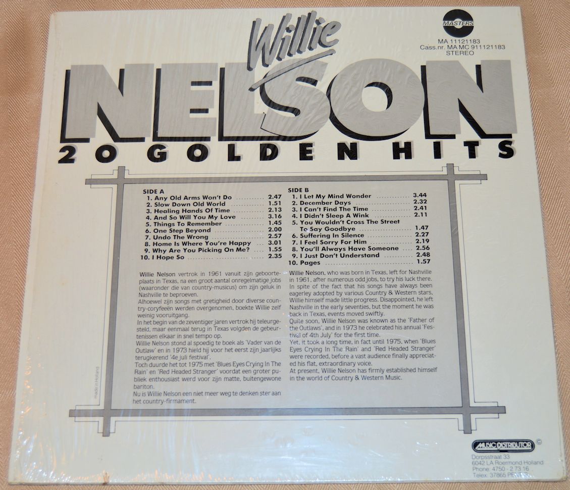 Nelson, Willie - 20 Greatest Hits