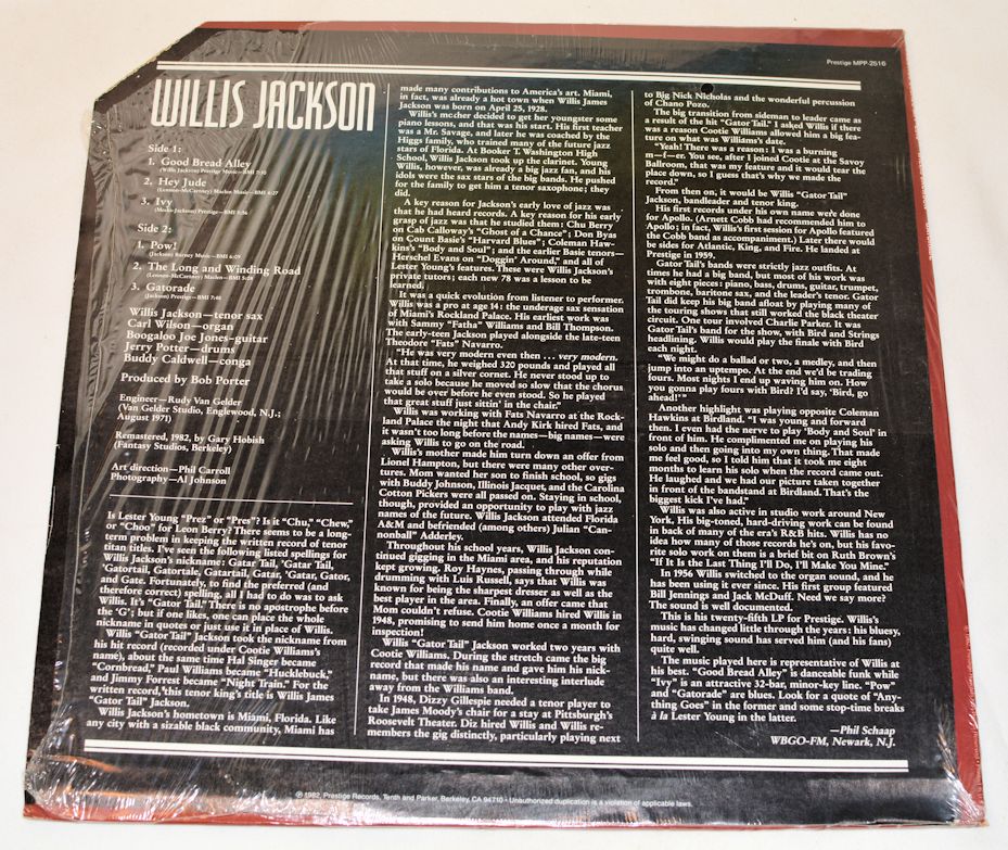 Jackson, Willis - Gatorade