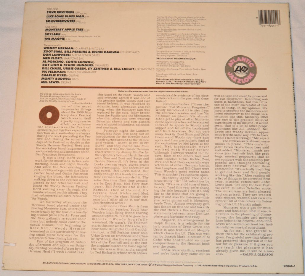 Herman, Woody - Live At Monterey