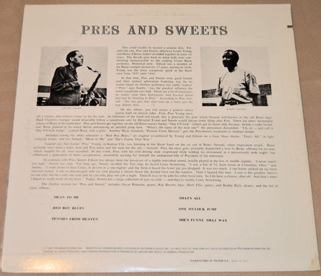 Young, Lester/Edison, Harry - Pres & Sweets