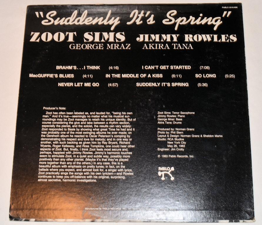 Sims, Zoot - Suddenly It's Spring